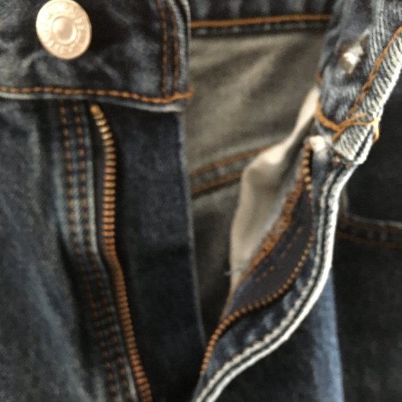 EUC LEVI 550 30 X 32 BLUE DENIM JEANS ZIP FRONT - Picture 8 of 12